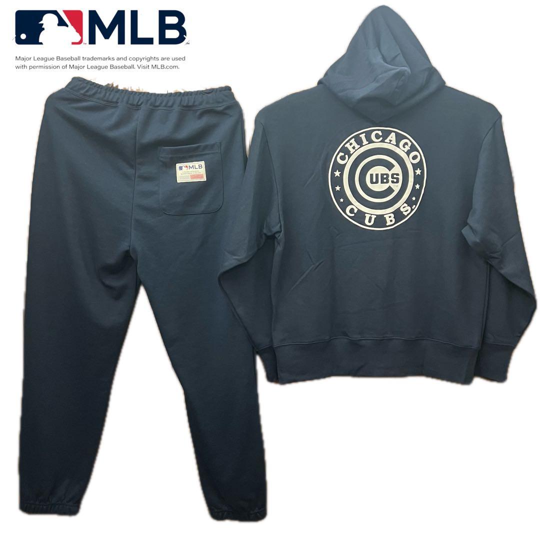 新品未使用 MLB公式 M 上下 セットアップ パーカー ボトム シカゴ カブス