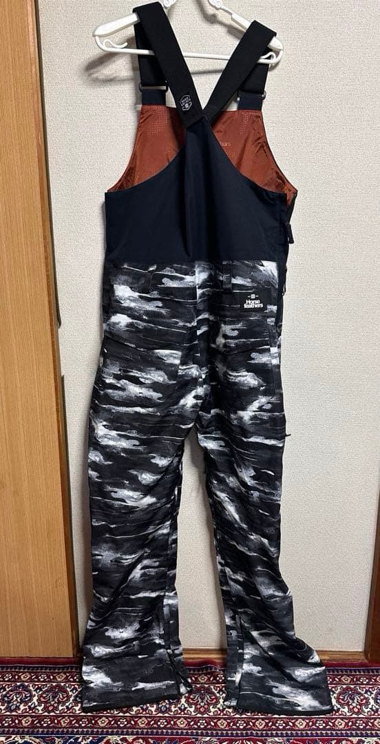 Horse Feathers 迷彩 スノーボード ビブパンツ L
