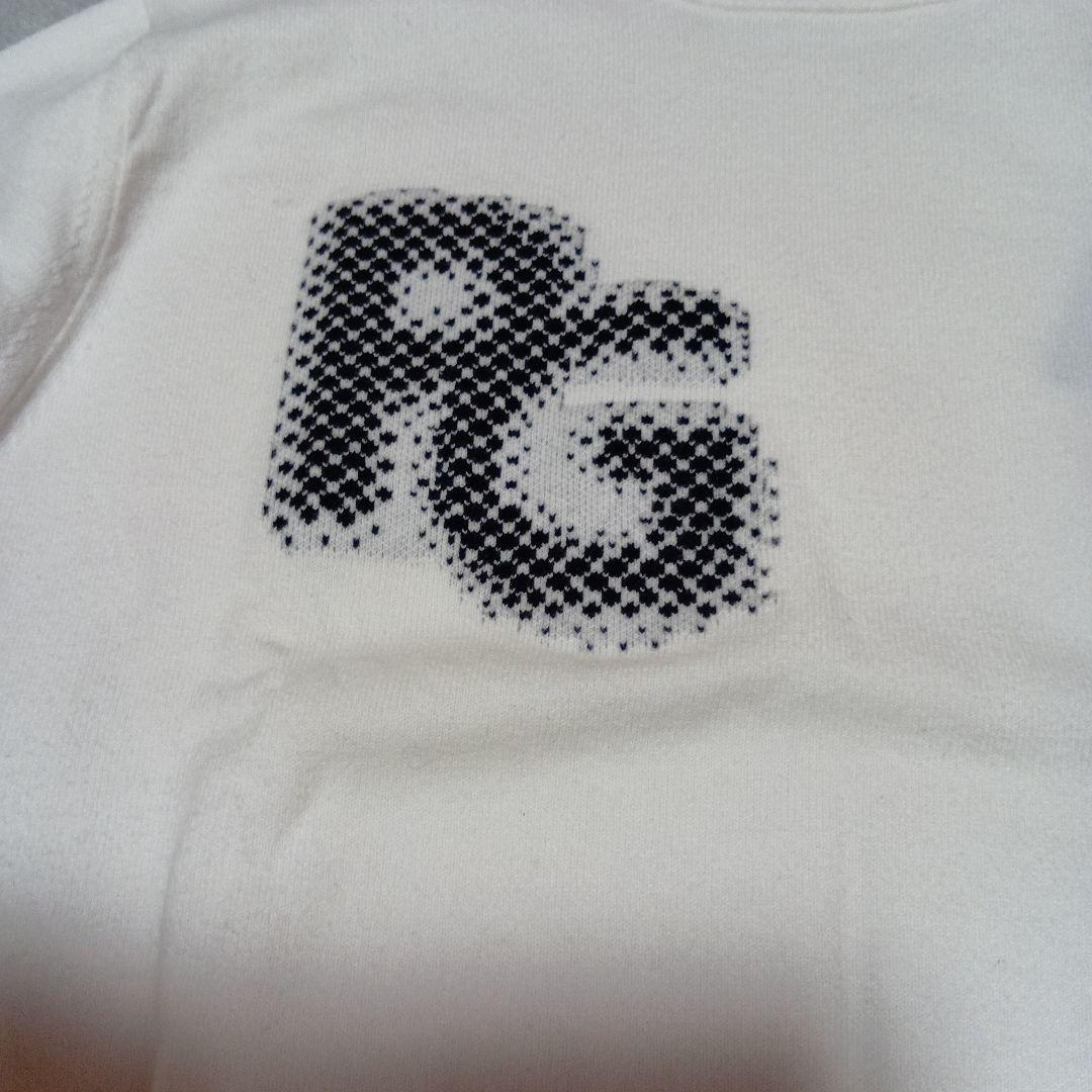 【美品】PEARLY GATES カシミヤタッチコットンハイネックニット 白