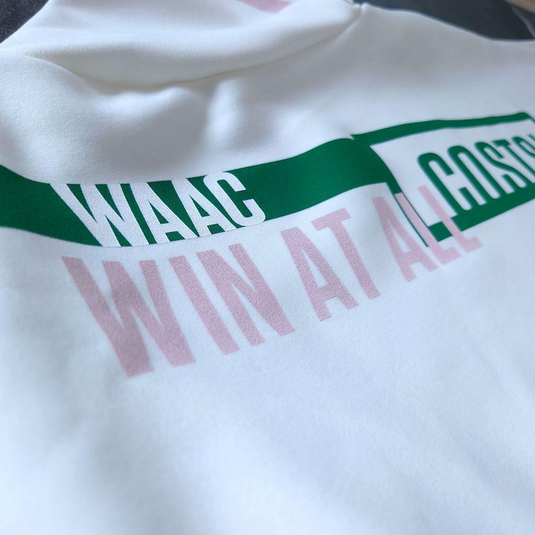 美品 WAAC GOLF モックシャツ ホワイト メンズ マルチカラー