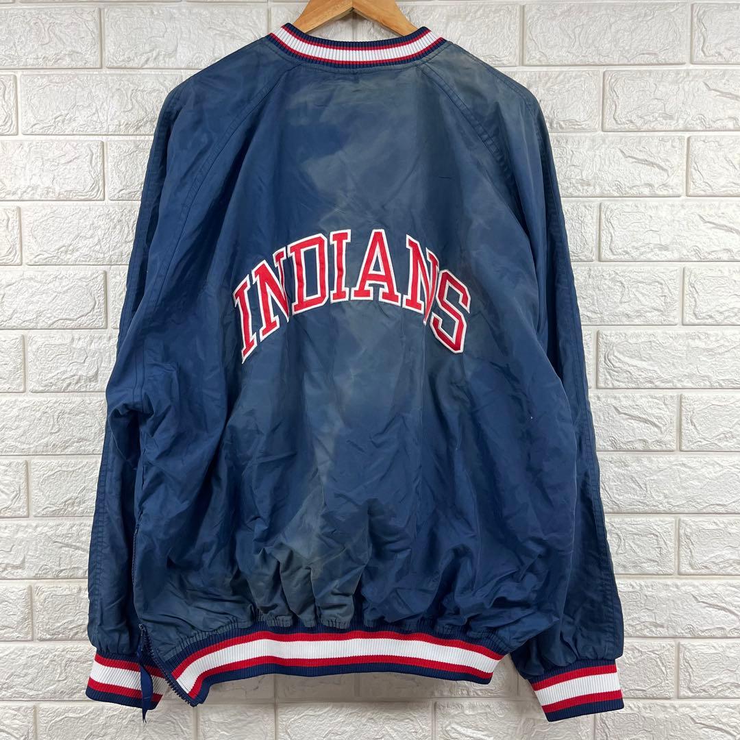 90s MLB インディアンズ STARTER 刺繍ロゴウォームアップジャケット