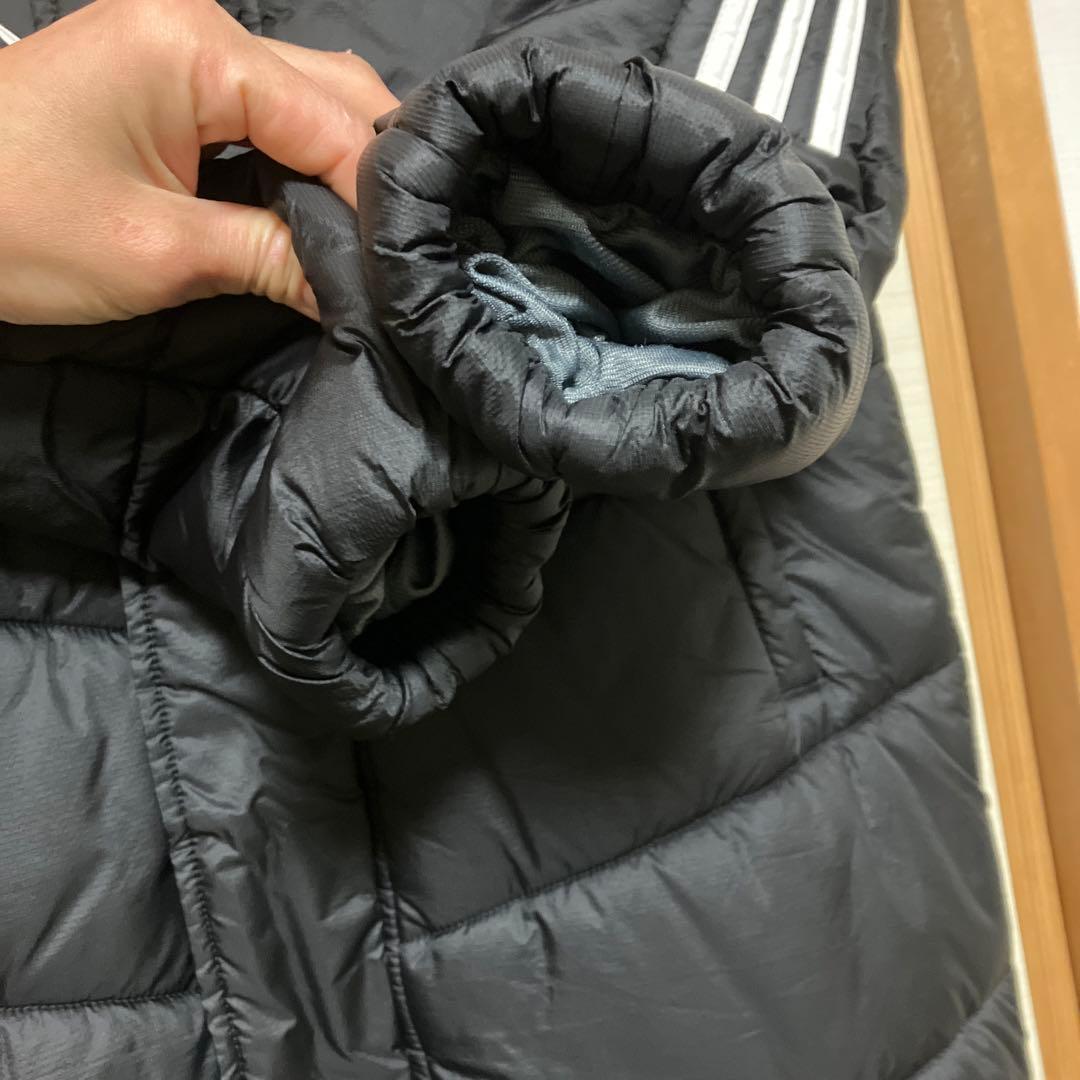 極美品⭐︎adidas アディダス ロングダウン ベンチコート ブラック 140