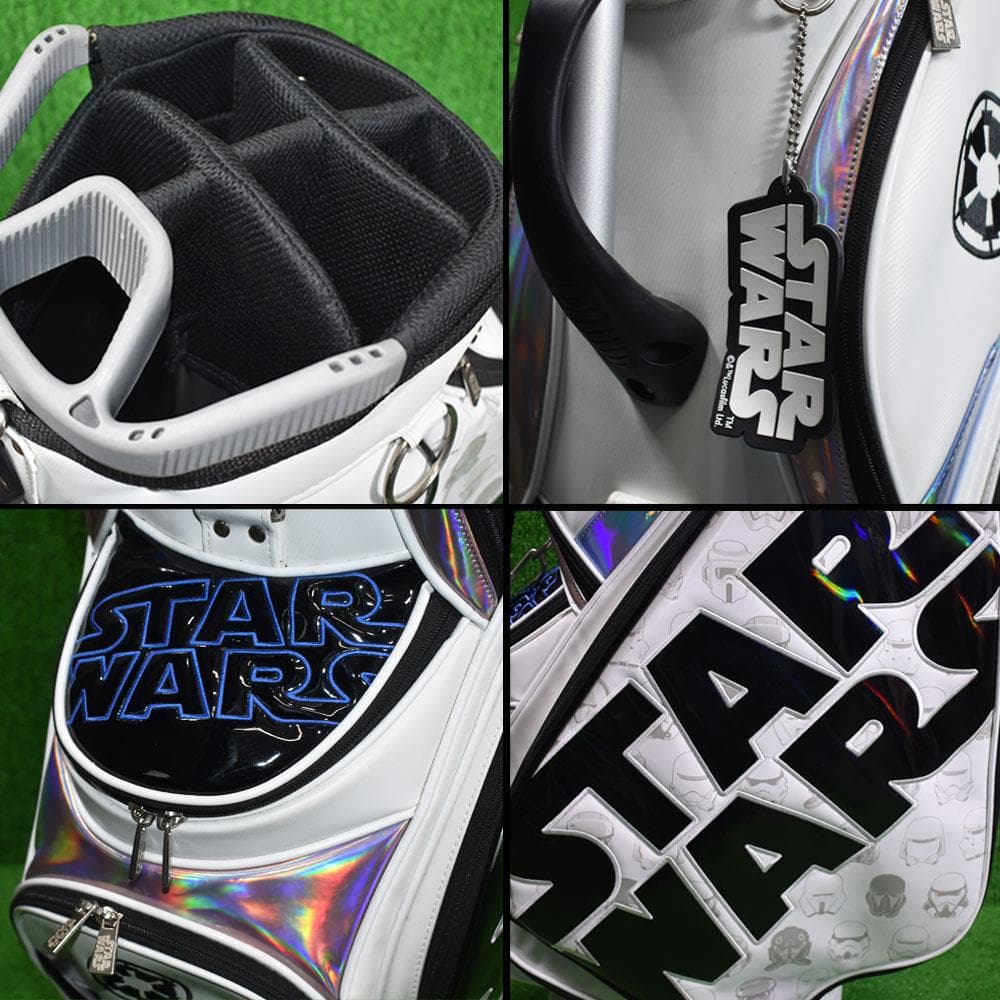 STAR WARS/スターウォーズ ゴルフ キャディバッグ９型【ホワイト】美品！