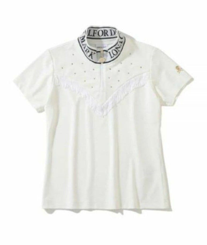 美品✦マークアンドロナ✦Orb Fringe Tee✦フリンジモックネックシャツ