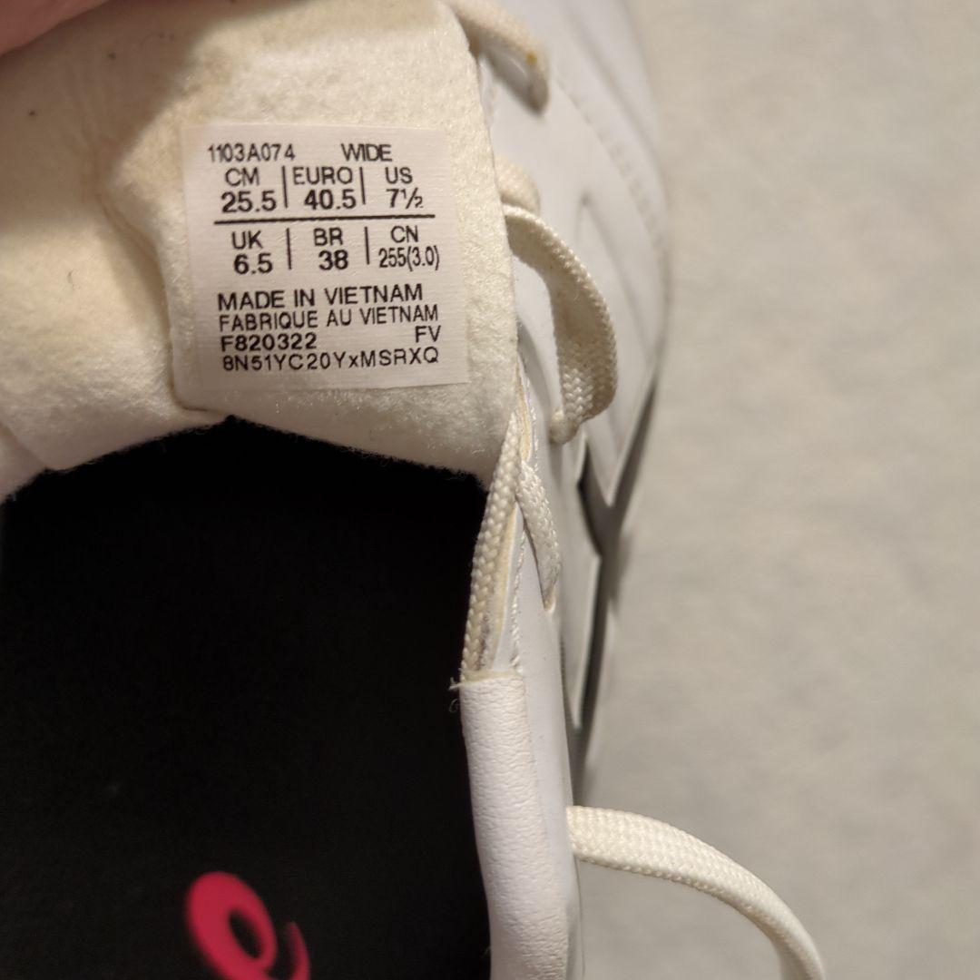 asics サッカーシューズ 25.5cm ホワイト