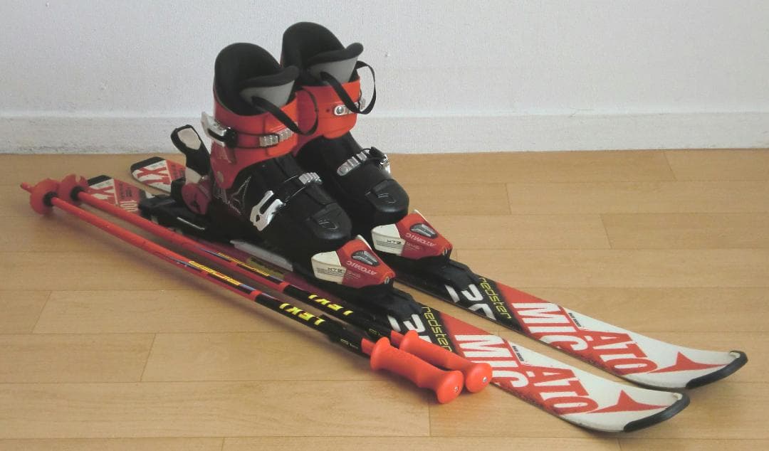 ■■送料無料■ATOMIC■子供用スキーセット■板100靴19.5■WAX済■■