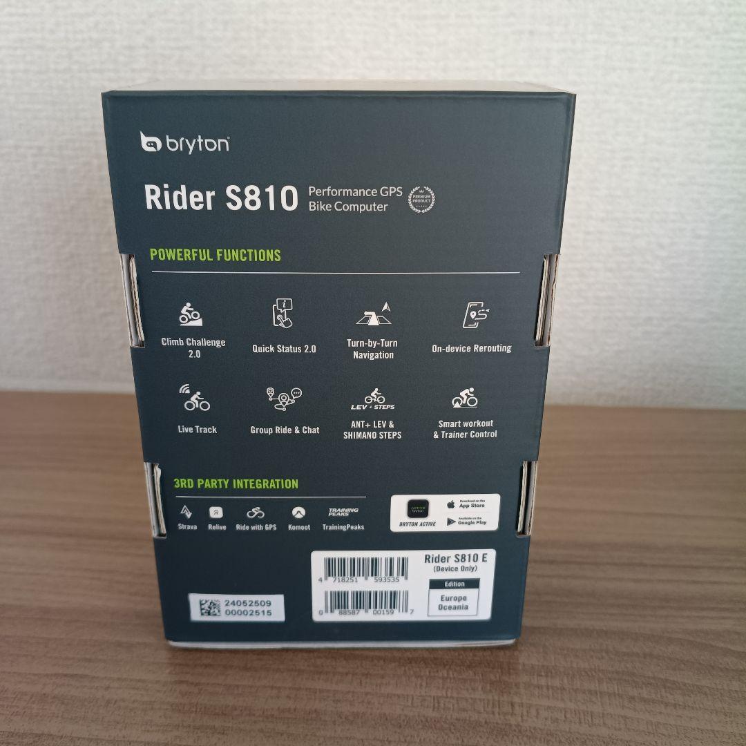 Bryton Rider 810E サイクルコンピューター 本体