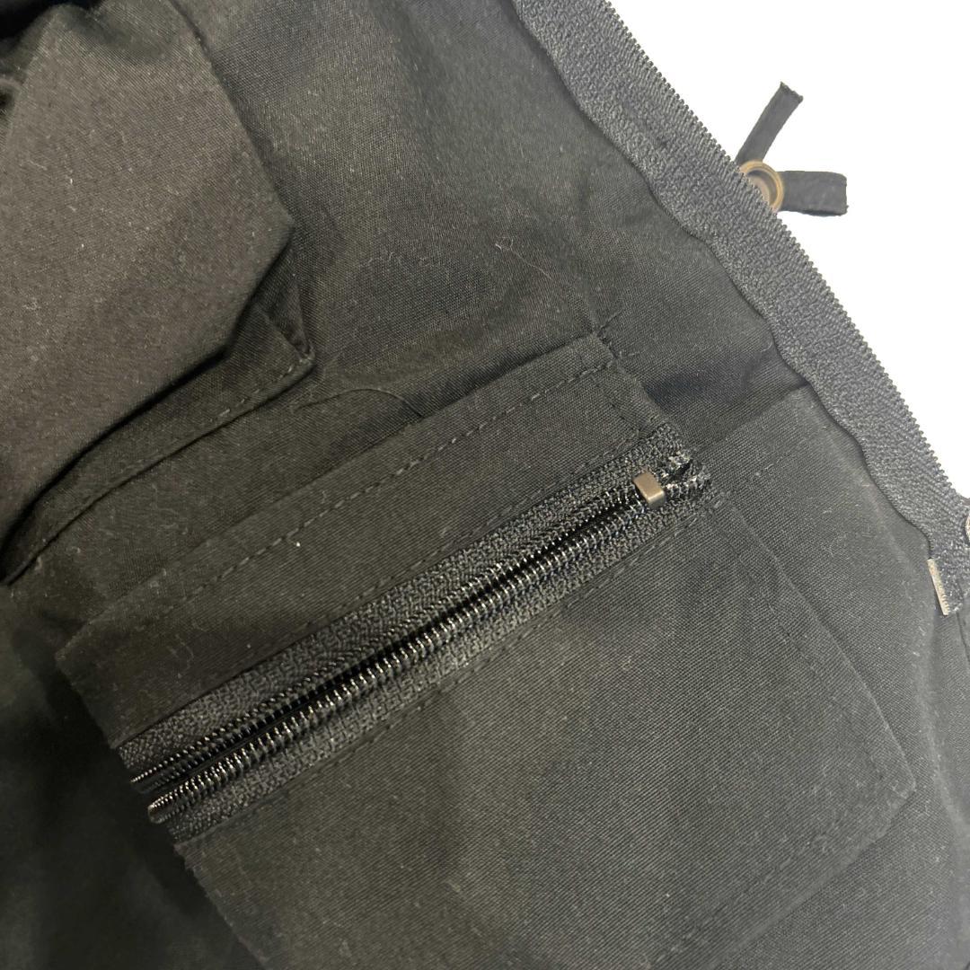 90s GAP フィッシュベスト 黒 M 古着 ギャップ オールド