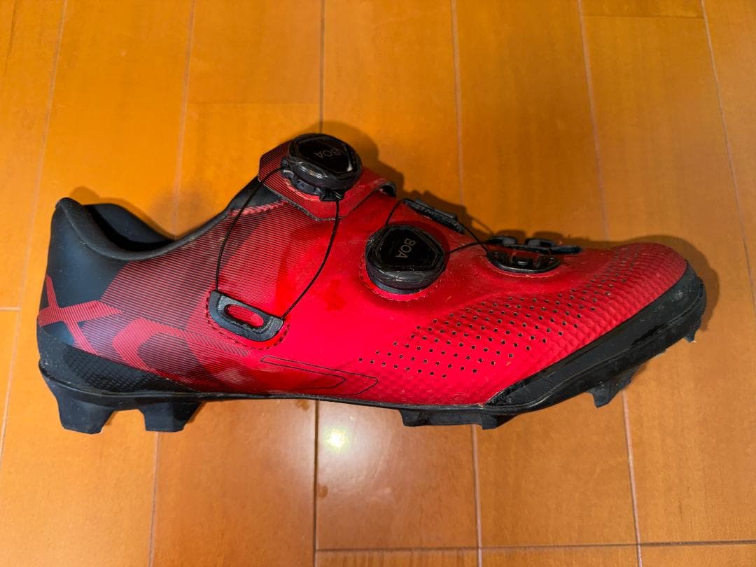 シマノ SH-XC702 SPDシューズ 26.5cm ワイド 赤 BOA 美品