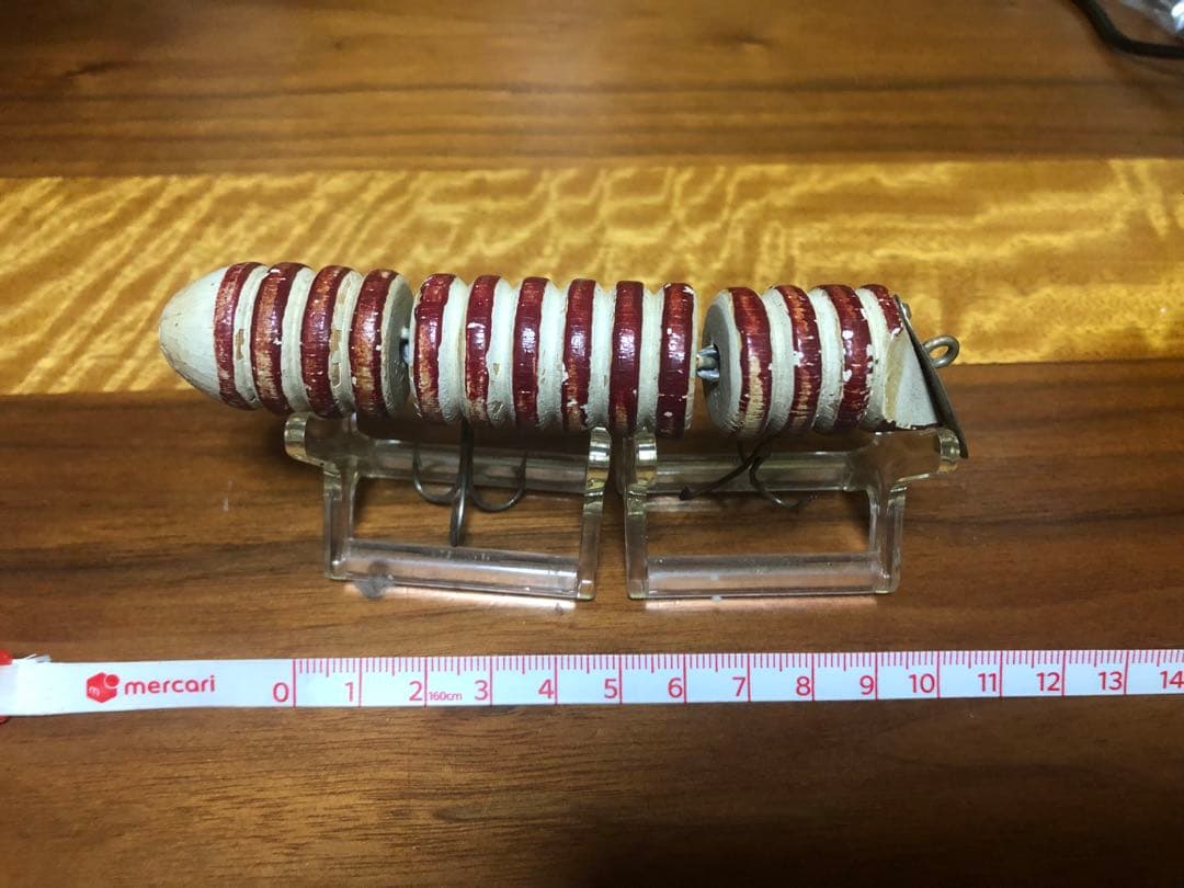 トップウォーター ハードルアー 赤白ストライプ 32g 12cm ヘドン等