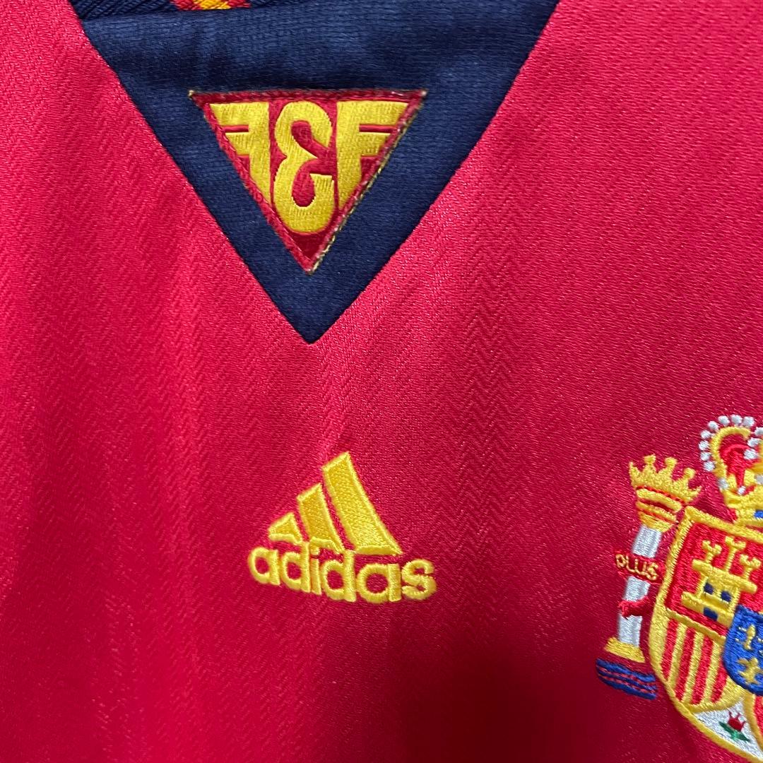 スペイン代表 98-99 Vネック ユニフォーム 海外L 日本XL相当