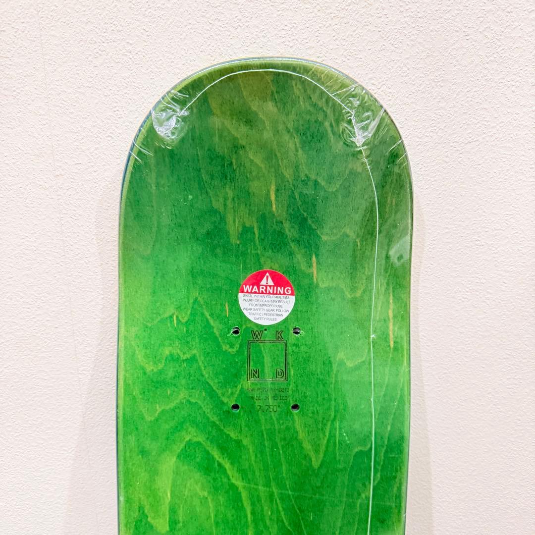 新品　WKND TVロゴ デッキ 7.75 グリーン　スケボー　廃盤　ボード