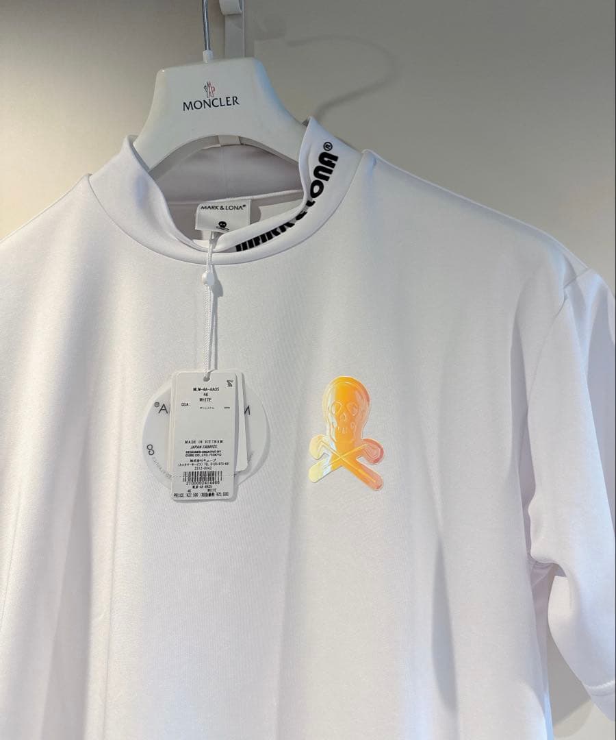 新品 ★ MARK&LONA モックネック シャツ マーク&ロナ 2024