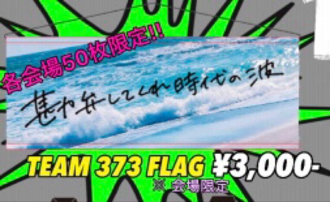 【美波】カワキヲアメクツアー会場限定グッズ TEAM 373