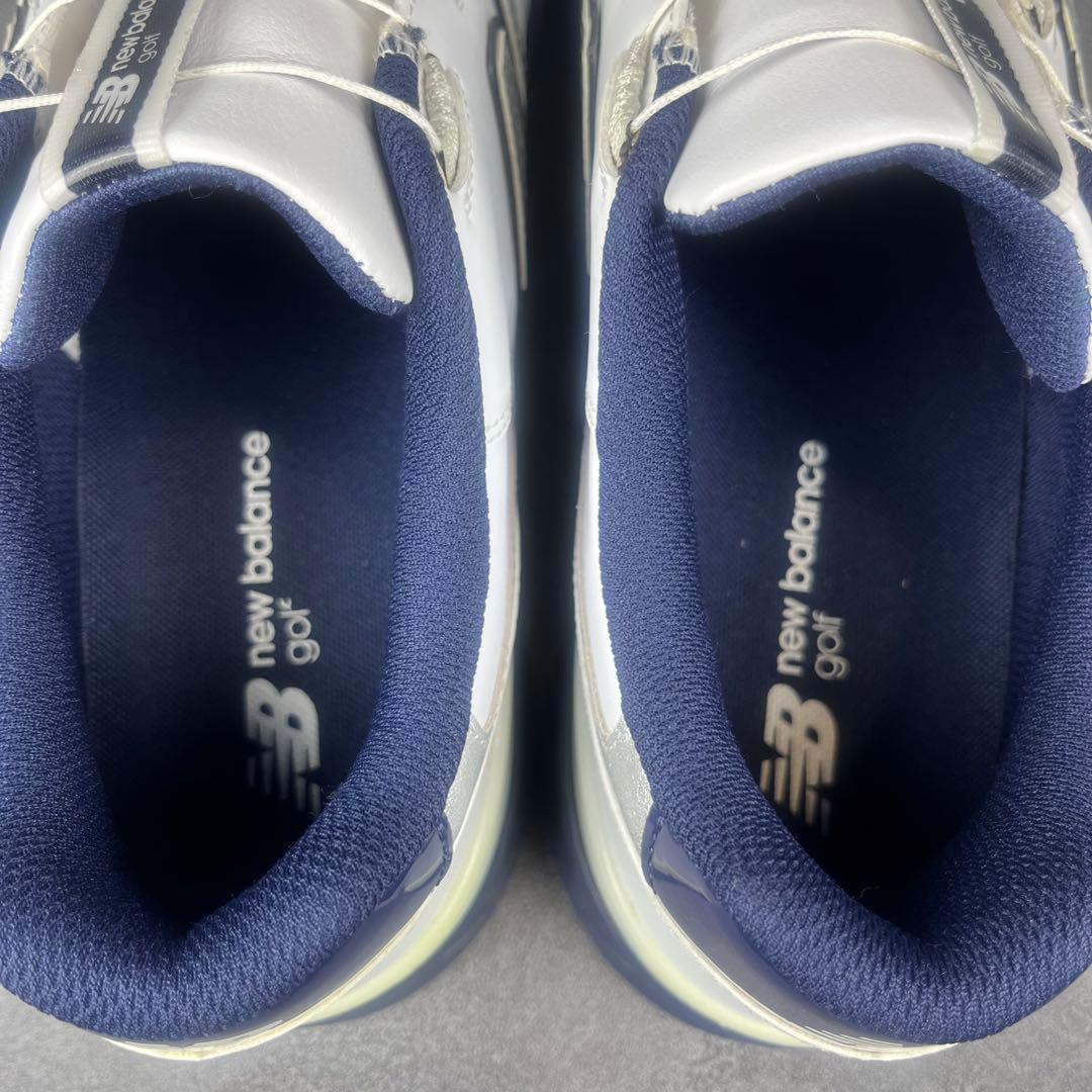 【美品】ニューバランス ゴルフシューズ UGBS996 ボア付き 白 29.0