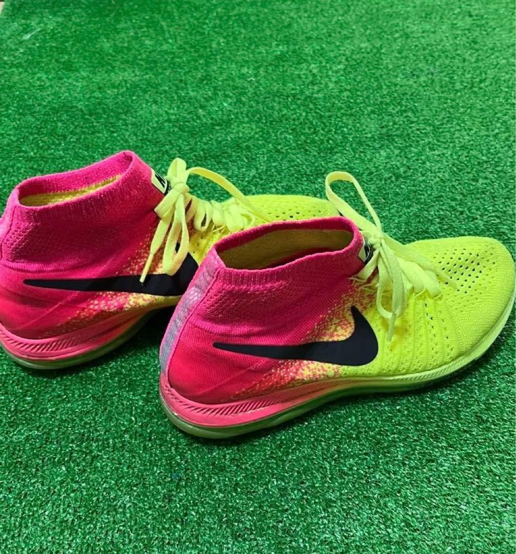 ナイキ　zoom allout flyknit streak イエロー　ピンク