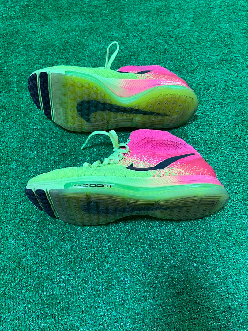 ナイキ　zoom allout flyknit streak イエロー　ピンク