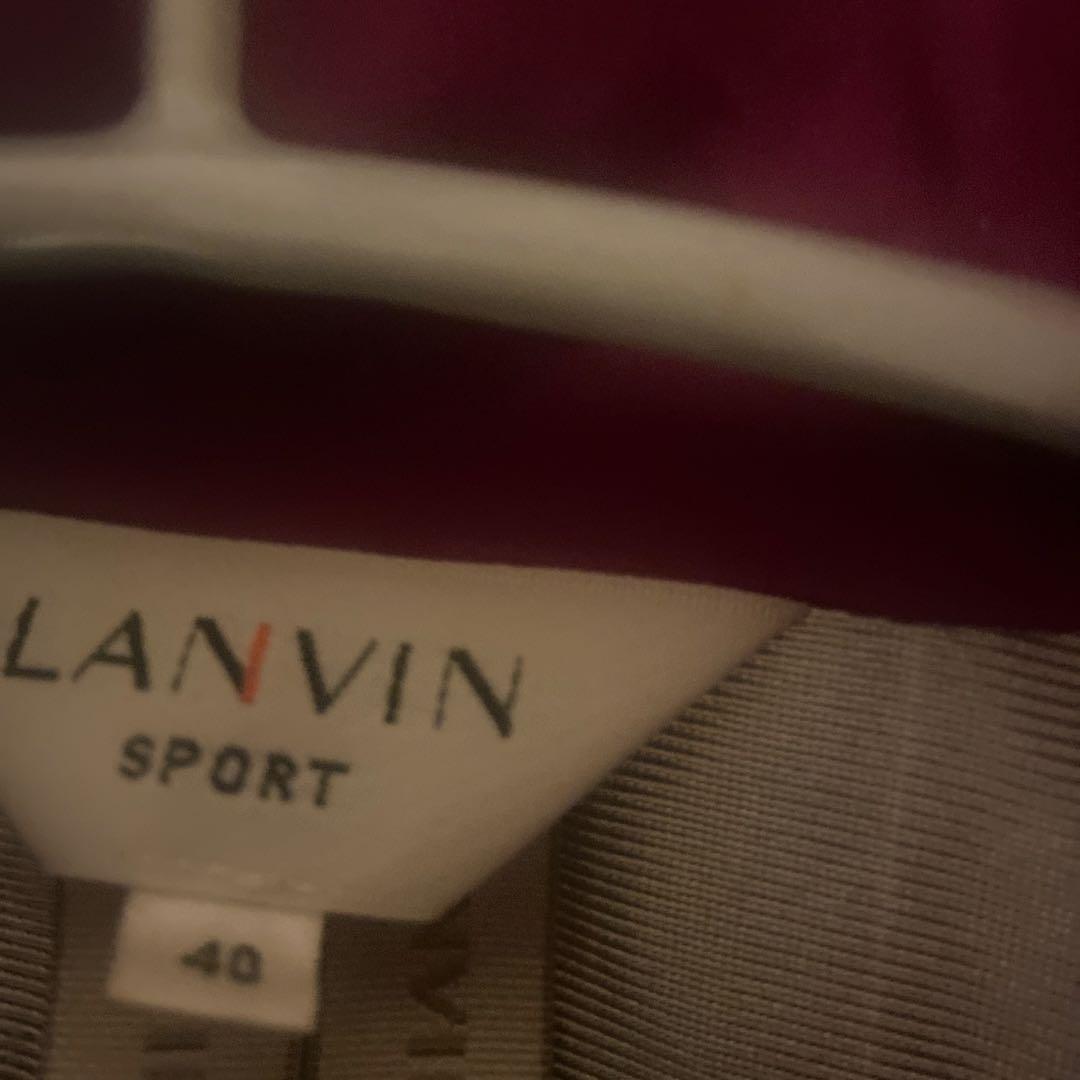 LANVIN SPORT ダウンジャケット フード付き 40 紫