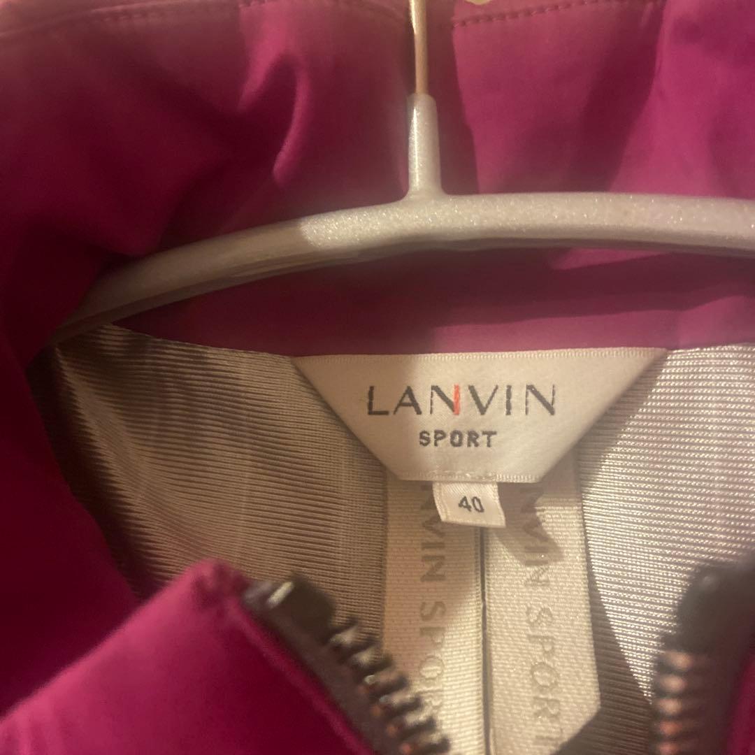 LANVIN SPORT ダウンジャケット フード付き 40 紫