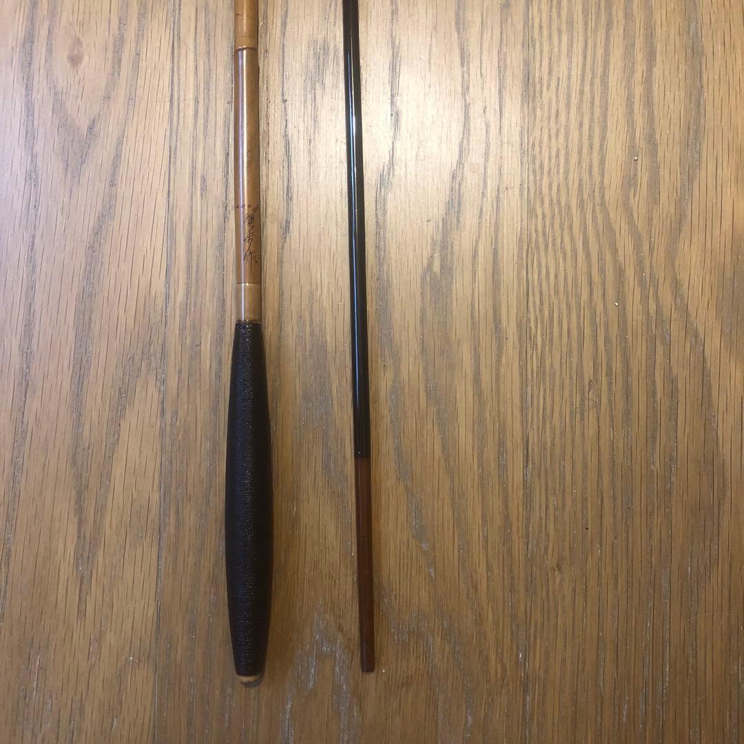 蟹歩作、竹竿です。とても貴重な和竿です、九尺、ひび、口割れ等もありません。