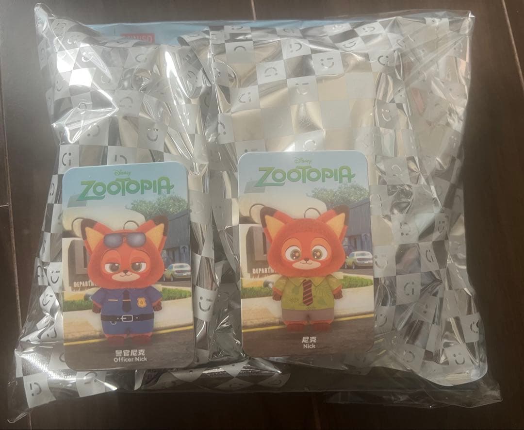 【袋未開封】ディズニー ズートピア ぬいぐるみ ニック＆警官ニック 2体セット