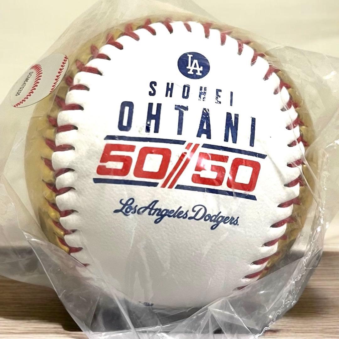 完売品 大谷翔平 50/50 記念ボール プリントサイン入り ホワイトゴールド