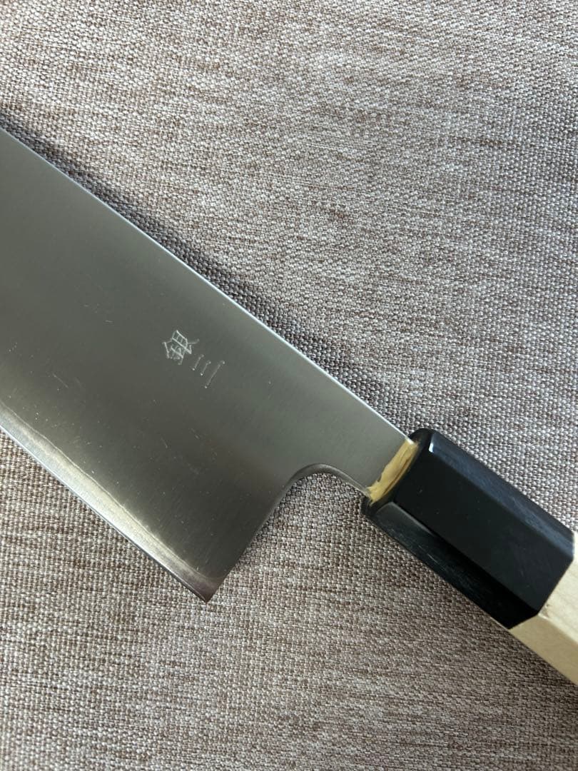 [6個セット] 紋三郎 包丁 三徳包丁 銀三 165mm 水牛八角柄 ステンレス