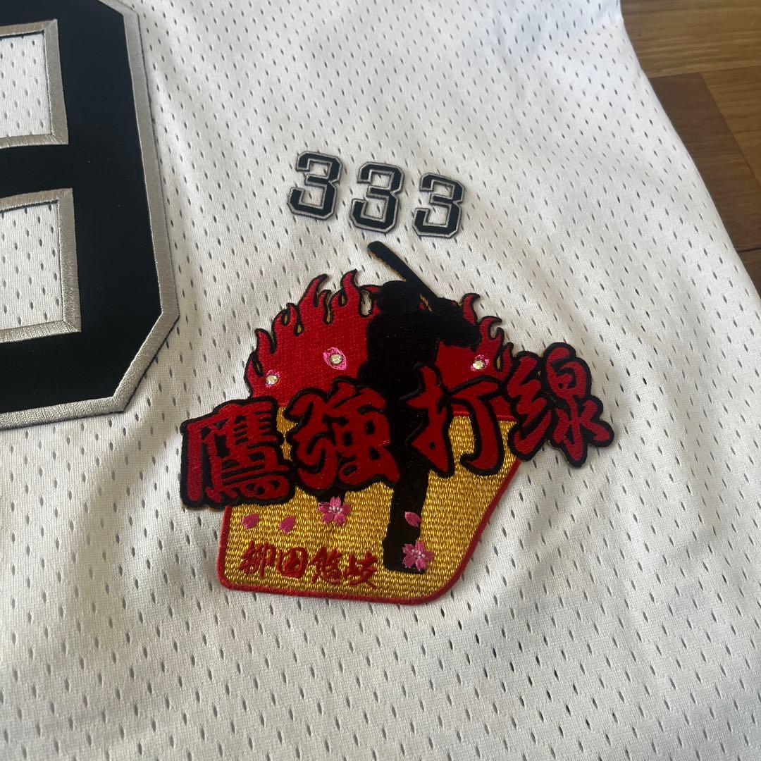 福岡ソフトバンクホークス 柳田悠岐 刺繍 ユニフォーム Mサイズ 9番