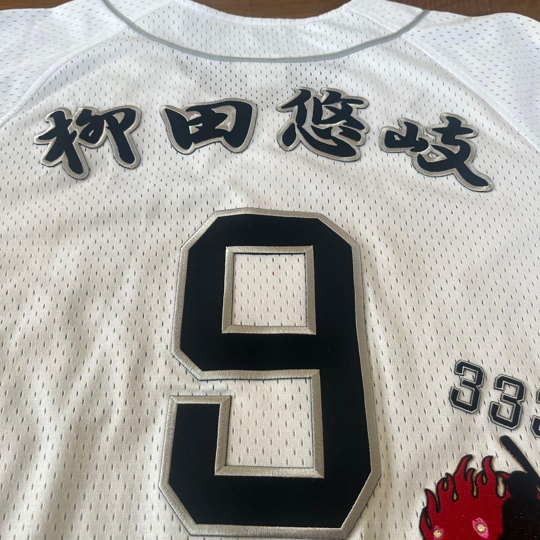 福岡ソフトバンクホークス 柳田悠岐 刺繍 ユニフォーム Mサイズ 9番