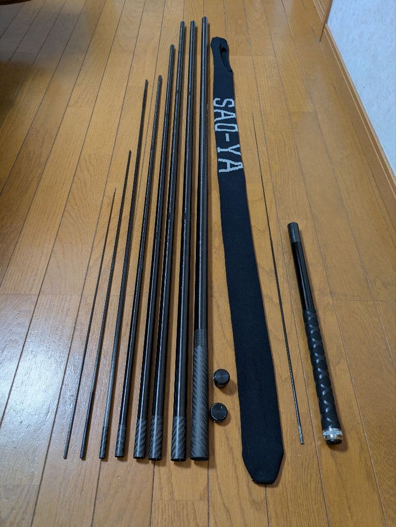 【修理有り】鮎竿　SAOYA　ST-85SP 　（75-88）替穂先・ハカマ付き
