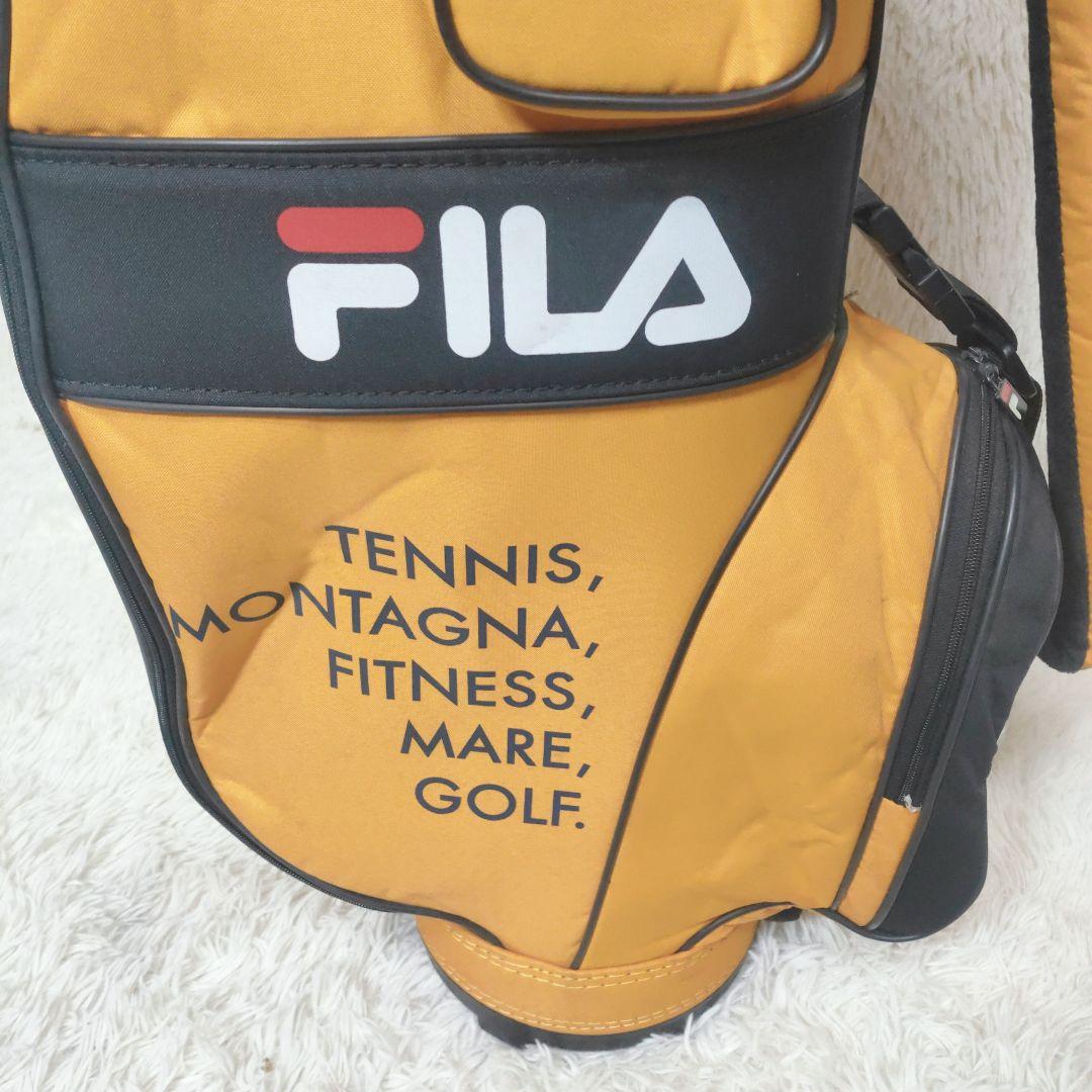 【人気モデル】FILA GOLF キャディバッグ イエロー