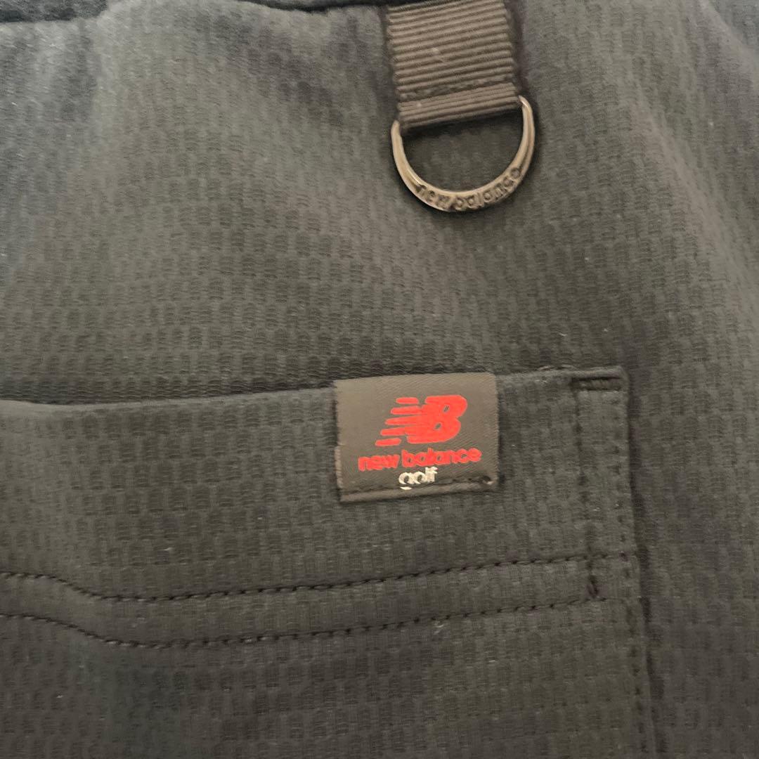 NEW BALANCE GOLF 半袖モックネックワンピース ブラックホワイト0