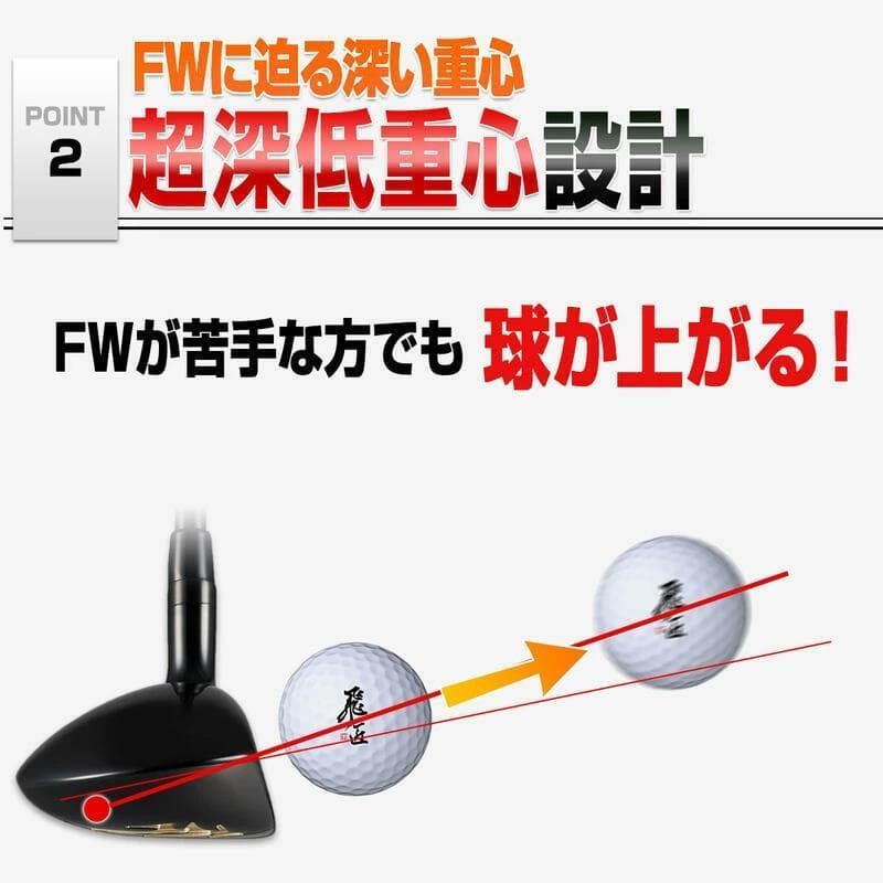 【新品】適合限界　マキシマックスブラックⅡドライバー+UT 3本セット