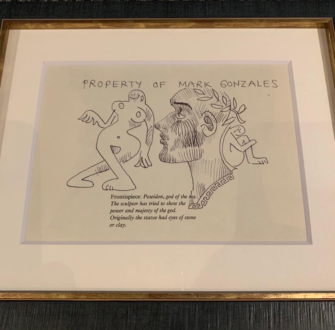 真作 Mark Gonzales gonz マークゴンザレス 原画 サイン入