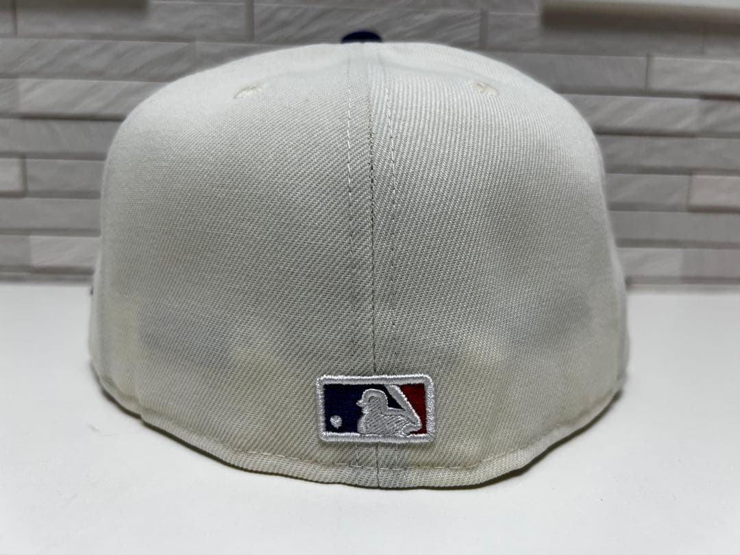 New Era 59FIFTY キャップ 7 1/2 ホワイト/ネイビー