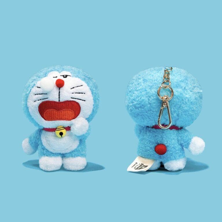 100%ドラえもん＆フレンズ展 キーチェーン3個セット (どら焼き、ヒトデ等)