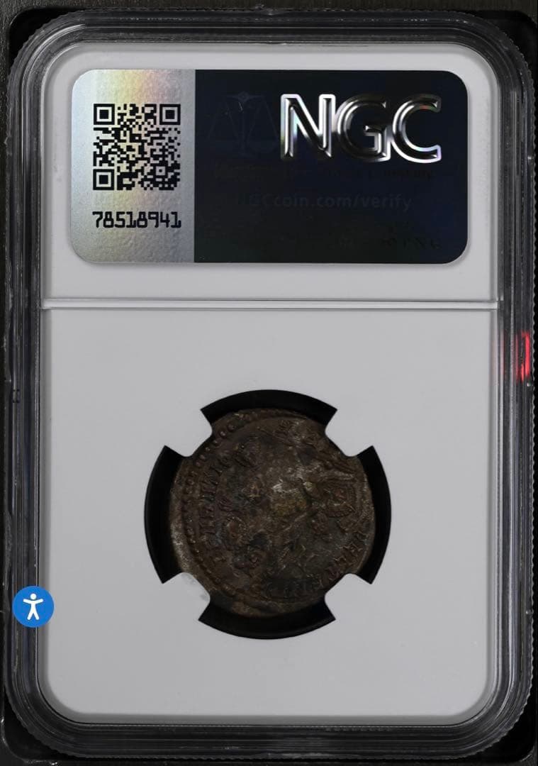 古代ローマ帝国 コンスタンティウス2世 AE貨 NGC鑑定済 AD337–361