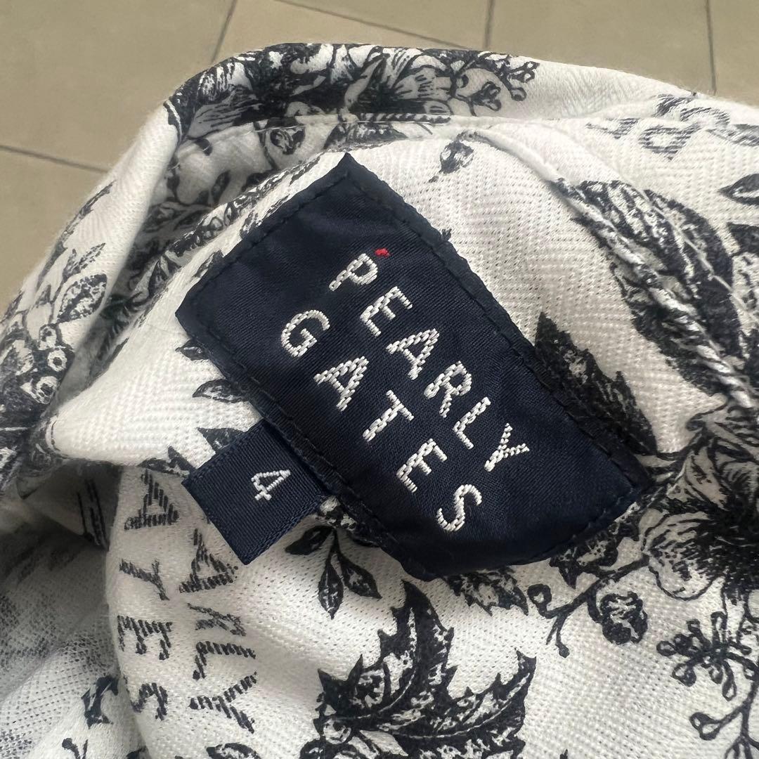 Pearly gates パーリーゲイツ　花柄　メンズ　長袖シャツ　ゴルフ　総柄