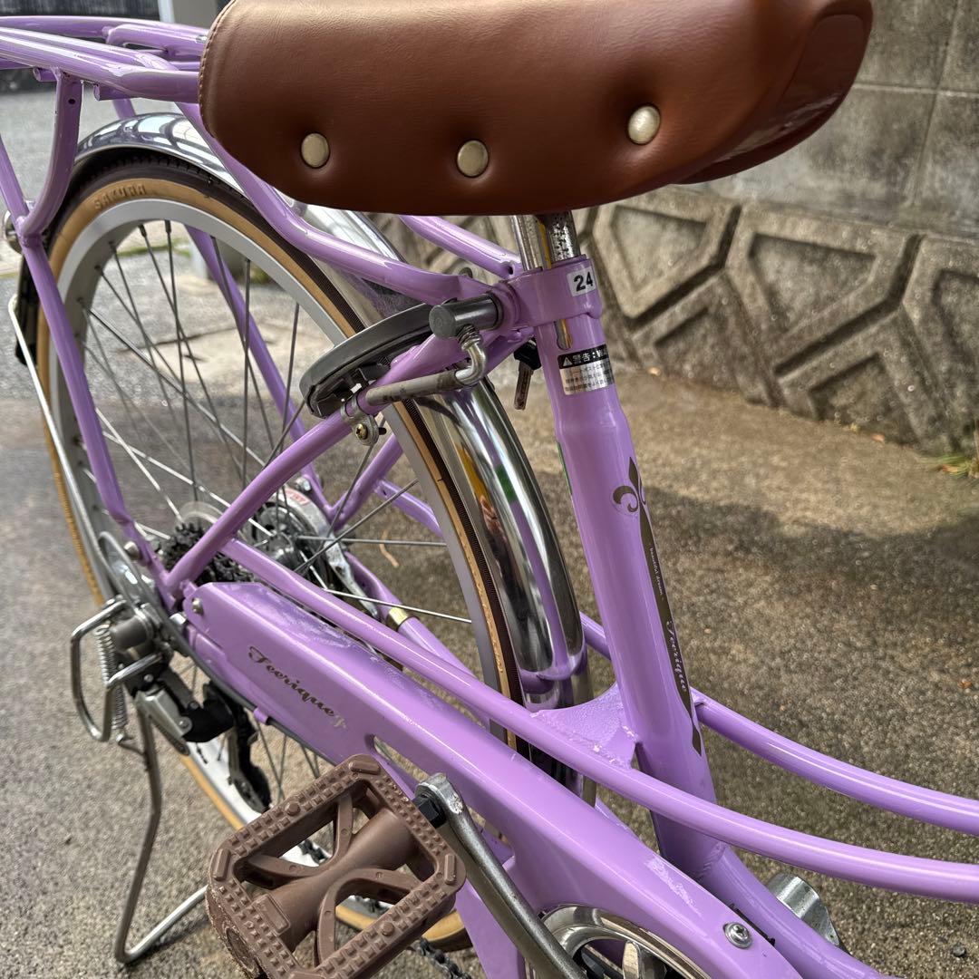 【取りに来られる方限定】自転車24インチ　アサヒ　女の子　自転車ヘルメット付き