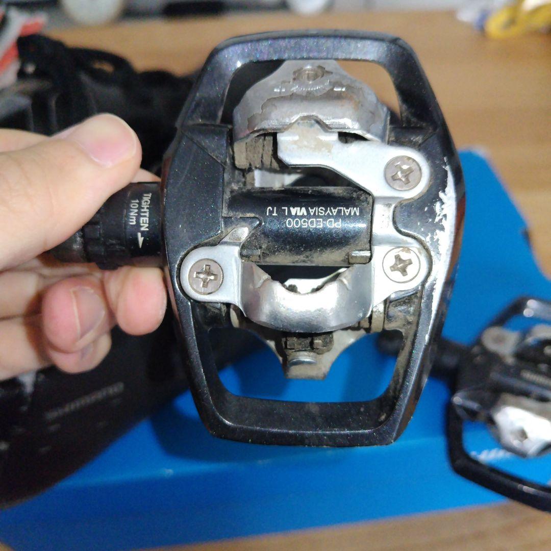 Shimano SPDシューズ26.5cmとSPDペダルセット