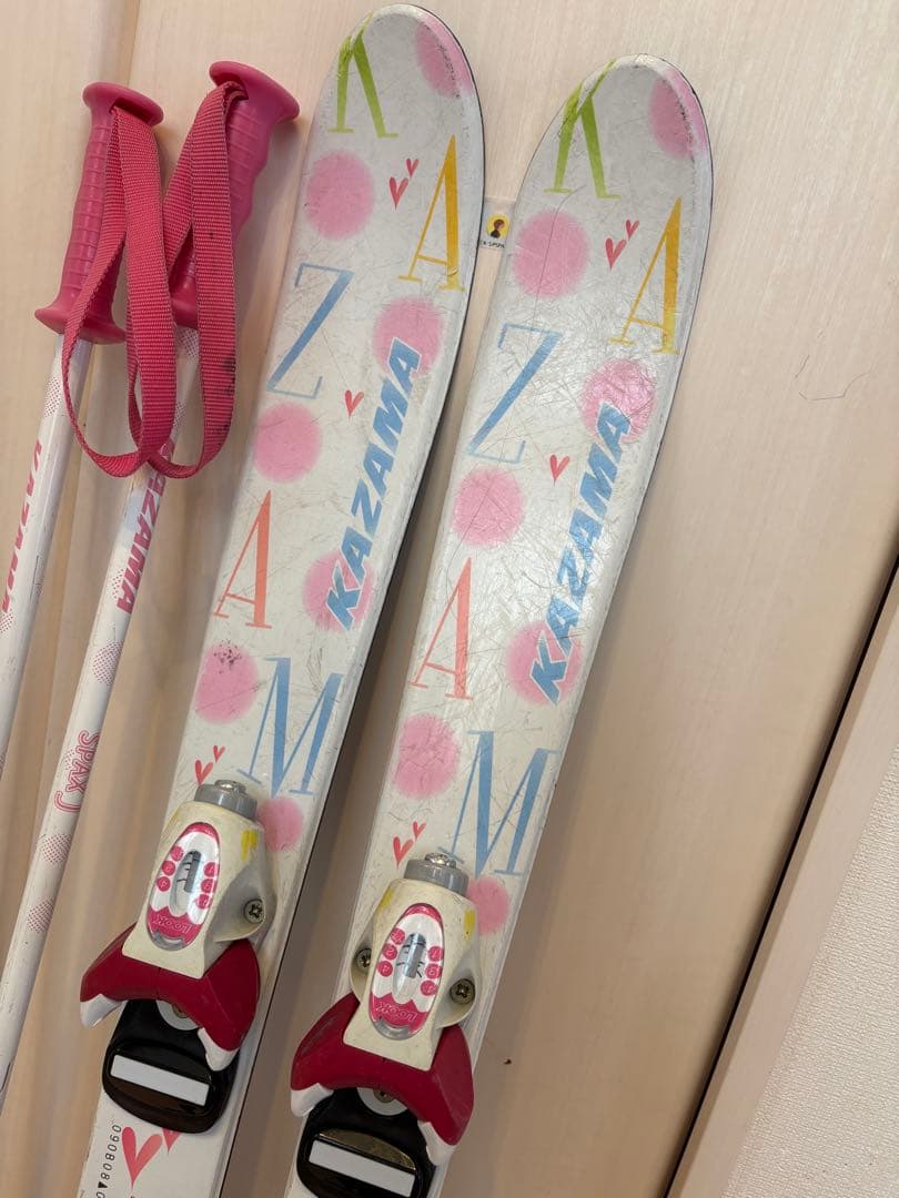 KAZAMA スキー板　ストック　スキーブーツ