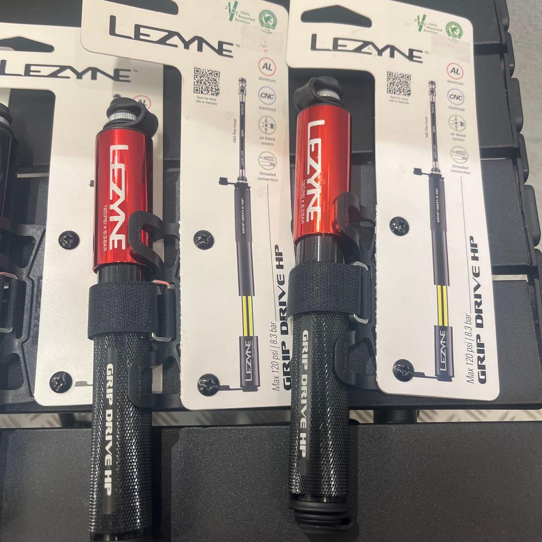 LEZYNE GRIP DRIVE HP 携帯ポンプ 4本セット
