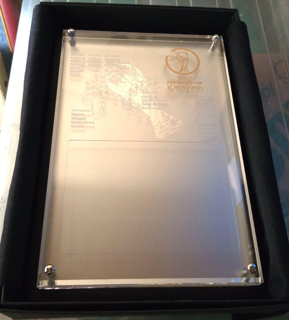 2002 FIFA World Cup 記念品　チケットホルダーアクリルプレート