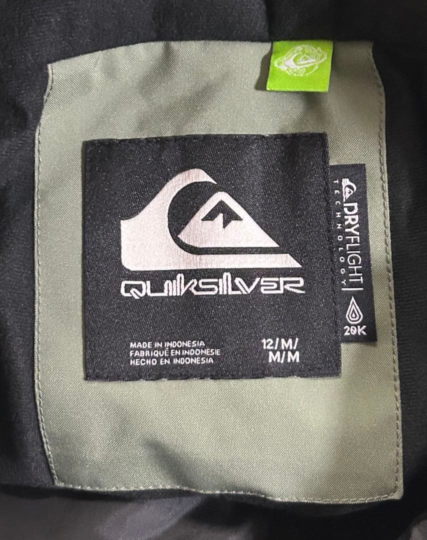2月限定セール＊QUIKSILVERビブパンツMサイズレディースカーキ