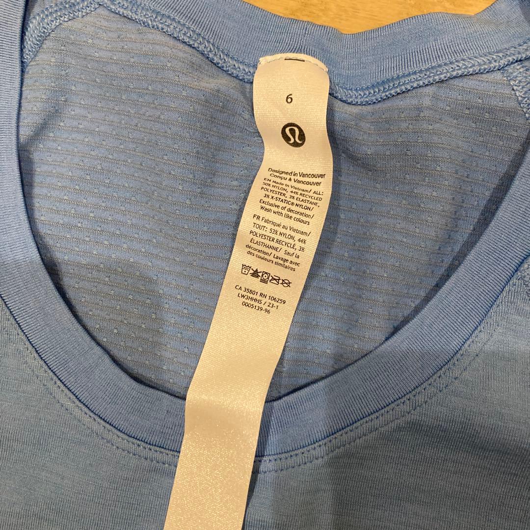 Lululemon スイフティーテック ショートスリーブUS6サイズ