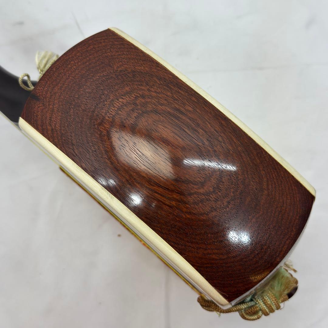 三味線 中棹 ハードケース付 全長約98cm 棹幅約28mm