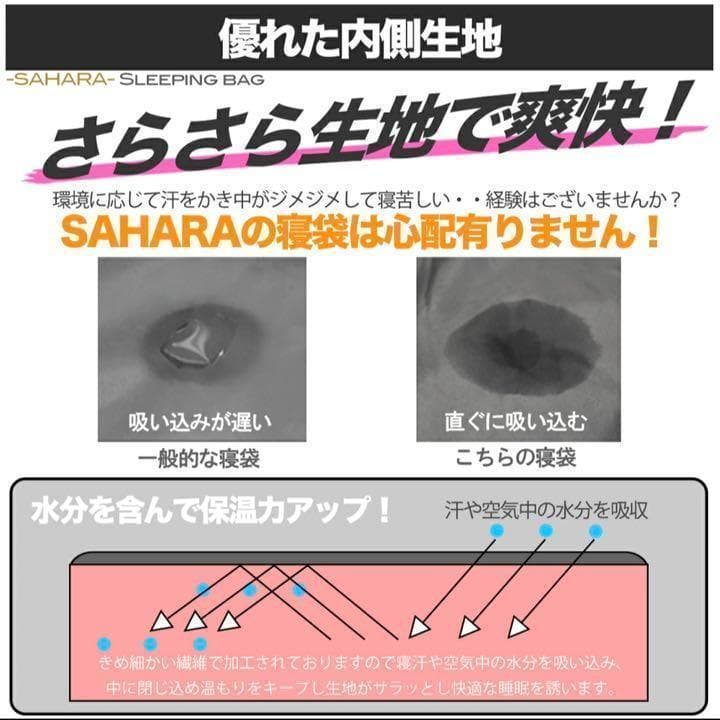 二個　寝袋　-15℃ オールシーズン　シュラフ　封筒型　コンパクト　丸洗い　抗菌