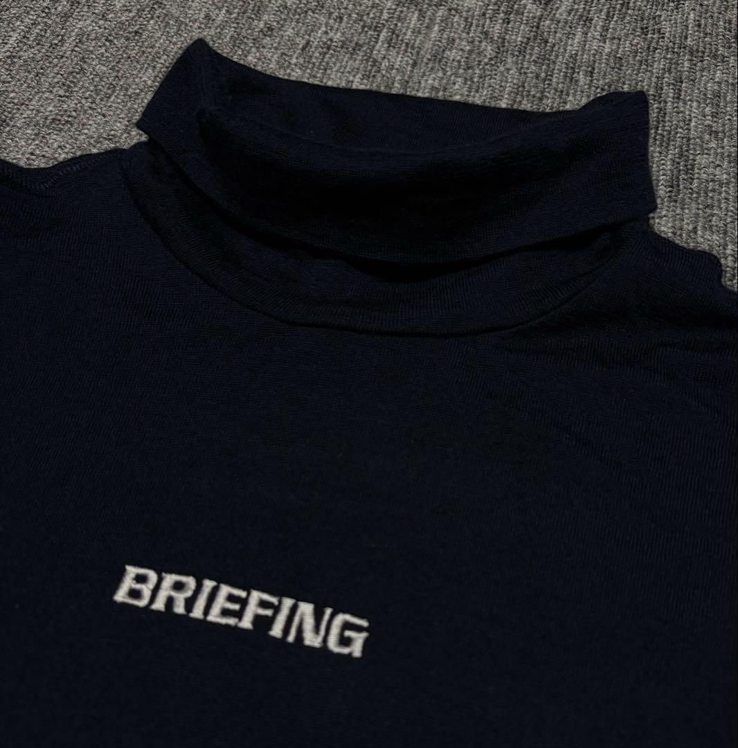 ブリーフィング BRIEFINGタートルネックシャツ ゴルフウェア　刺繍