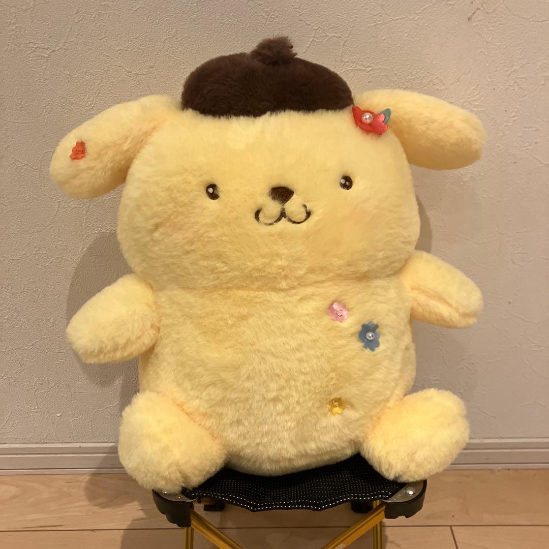 サンリオ当たりくじ　ポムポムプリン ぬいぐるみ キャリーケースセット