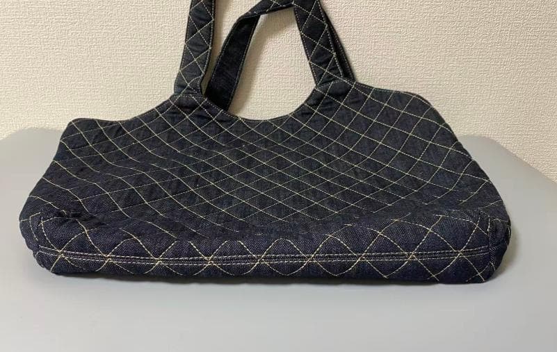 YVES SAINT LAURENT デニム キルティング トートバッグ ty